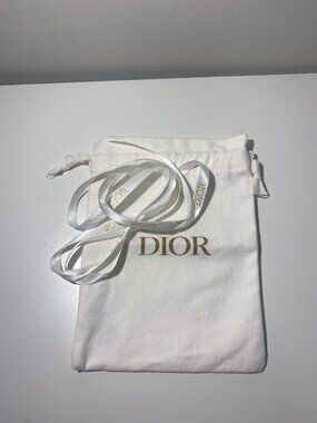 Dior Drawstring Dustbag and Ribbon